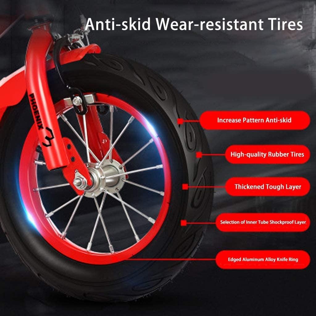 JLFSDB Kids Bike BMX Bike for Kids Boys Girls Bicycle Boy’s Girl’s Kids Children Child Bike Bicycle 2-8years Old Boys and Girls'bicycle 12/14/16 Inch Bicyc (Color : Red, Size : 12)