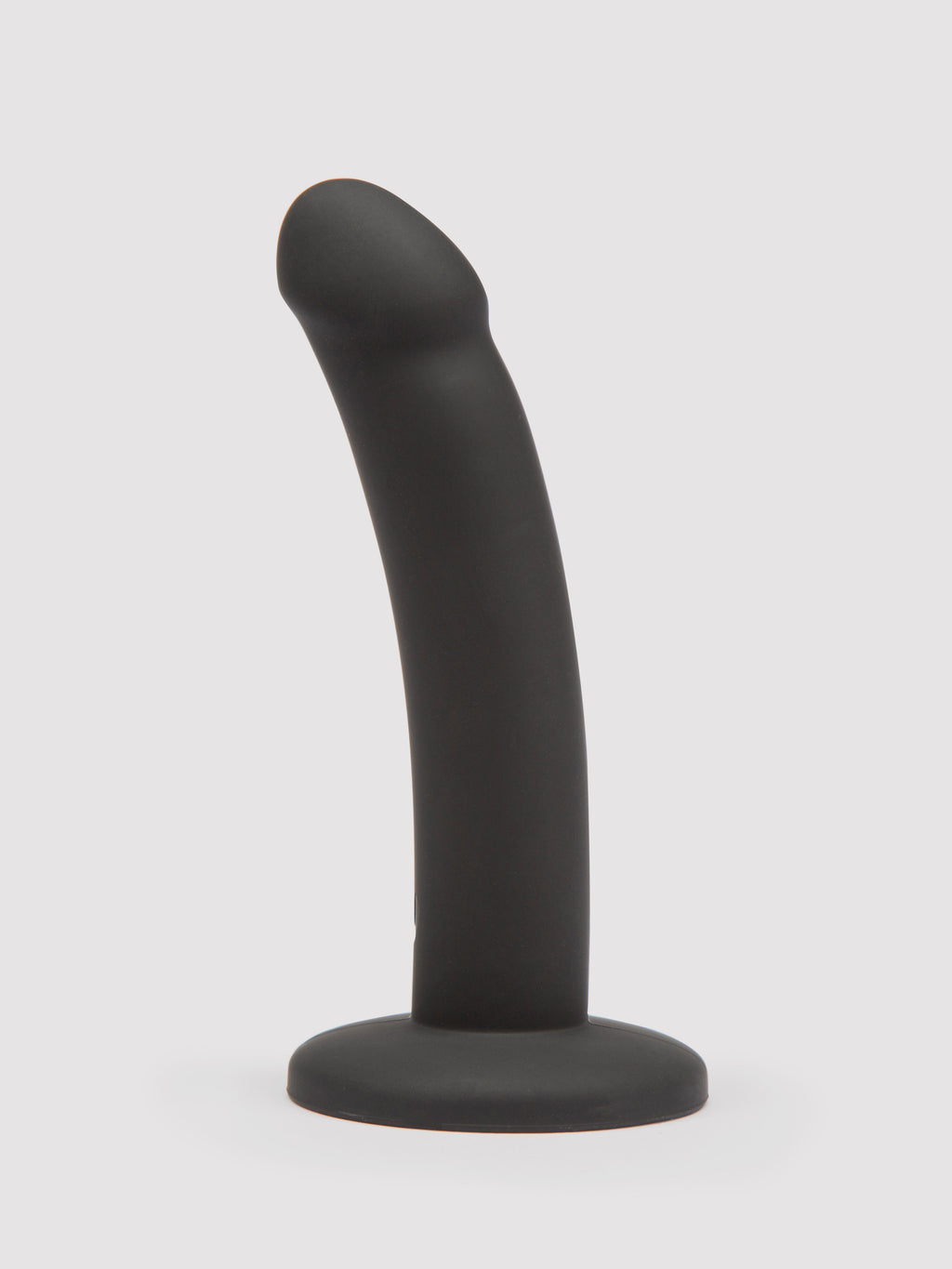 Lovehoney Curved Silicone Suction Cup Dildo 5.5 Inch, Black