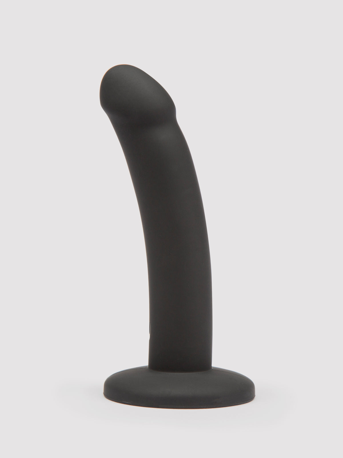 Lovehoney Curved Silicone Suction Cup Dildo 5.5 Inch, Black