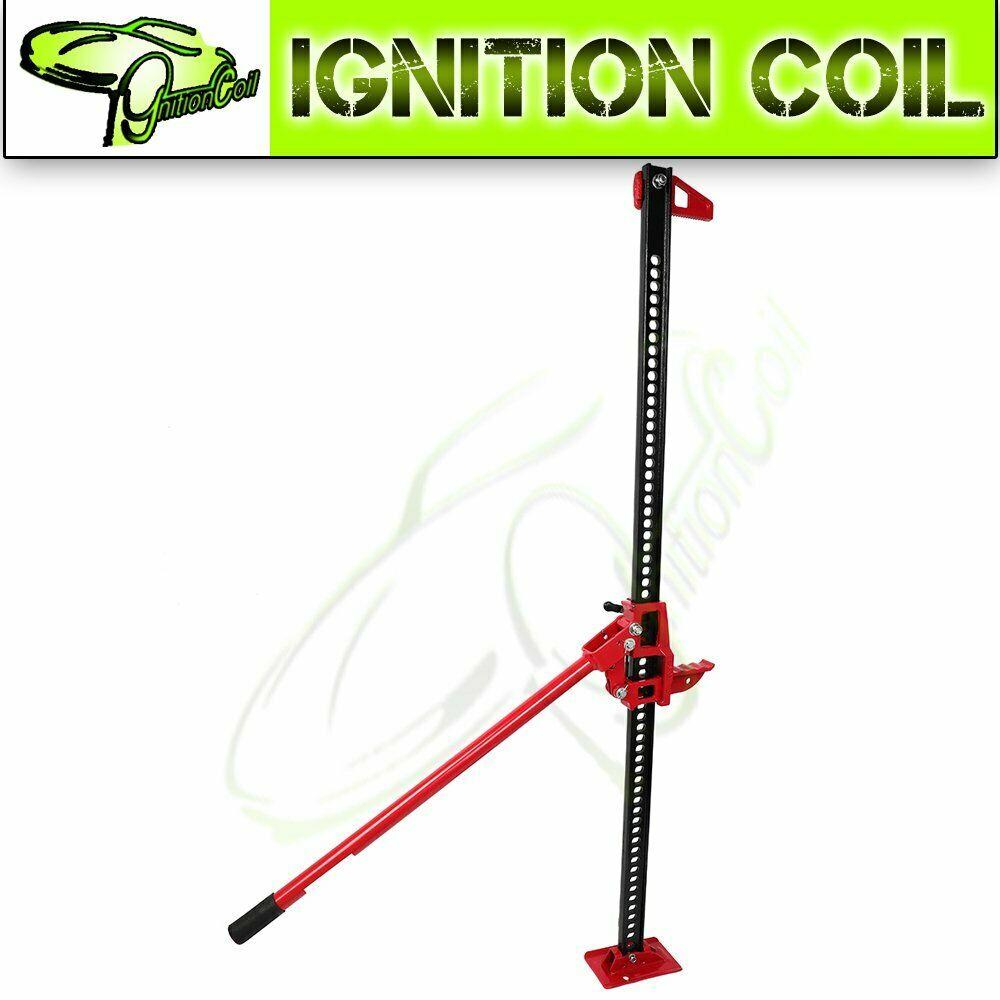 60" Farm Jack Stand Heavy Duty Racheting Adjustable Off Road Truck SUV Bumper