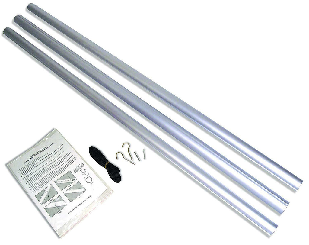 aluminum pole for solar blanket reel systems for pools 15'  up to 21' round