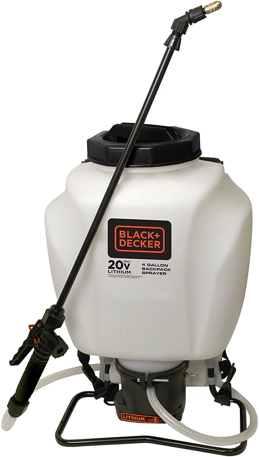 Chapin 63980 Black & Decker 4-Gallon Wide Mouth Battery Sprayer Backpack, 20-Volt