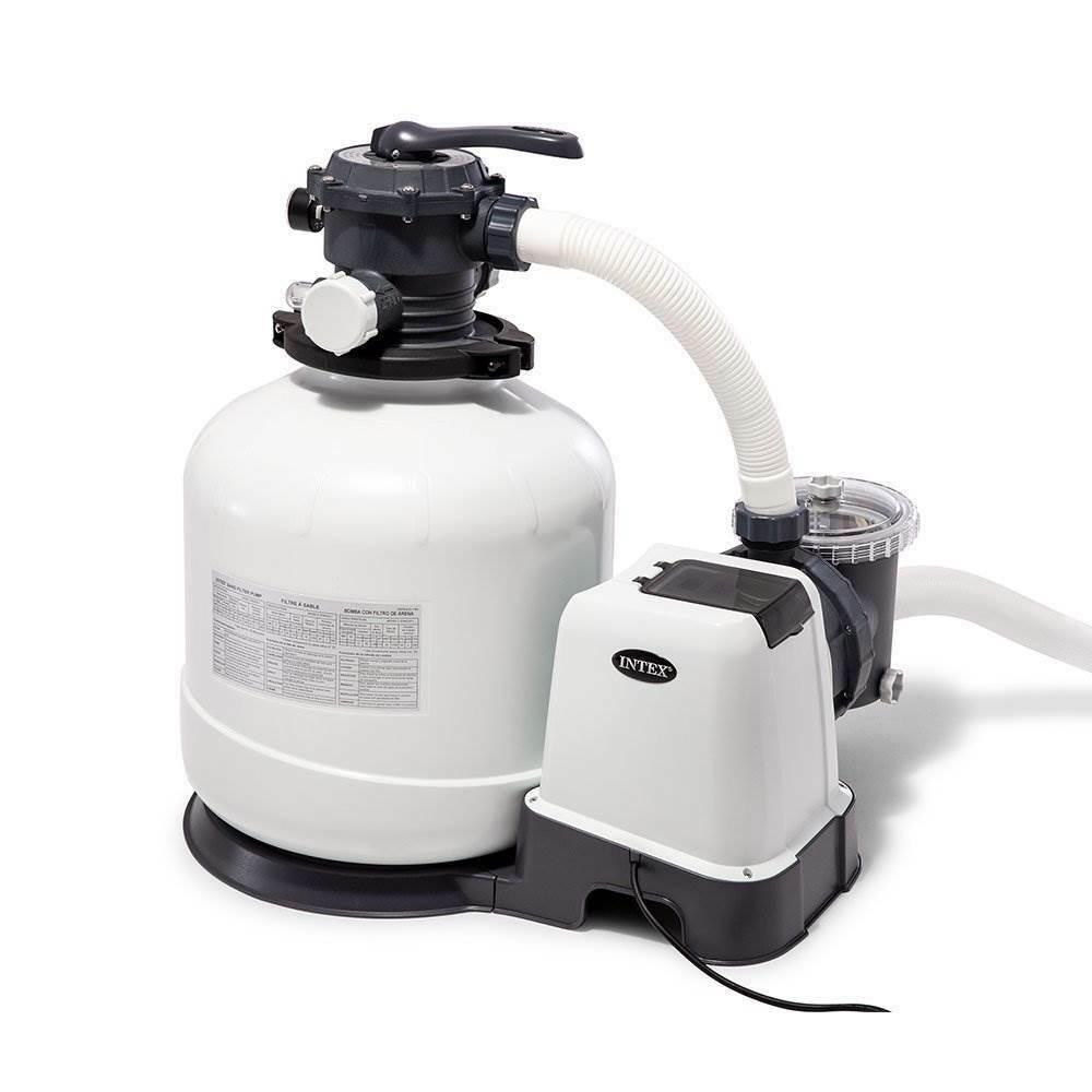 intex 3000 gph above ground pool sand filter pump with automatic timer (used)