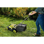 ONE+ 18V 13 In. Cordless Battery Walk Behind Push Lawn Mower With 4.0 Ah And