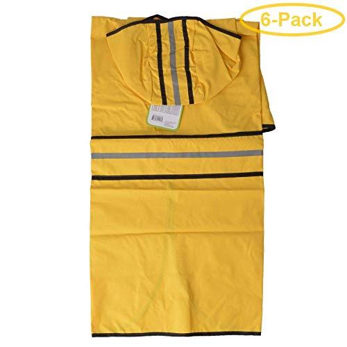 Fashion Pet Rainy Day Dog Slicker - Yellow XX-Lar(29"-34" from Neck Base to Tail) - Pack of 6