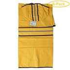 Fashion Pet Rainy Day Dog Slicker - Yellow XX-Lar(29"-34" from Neck Base to Tail) - Pack of 6