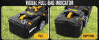 Cordless Lawn Mower Compatible with Dewalt 20V MAX Battery | 14", 2-in-1 Brushless Electric Lawn Mower for Small Yards, Push Mowers with 5-Position Height Adjustment, Black (Tool Only)