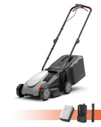 Electric Lawn Mower Cordless,Grass Cutter Machine for 2800 Sq. Ft.Lawnmower with Brushless Motor, 14.5 In Cutting Width, Cutting Height from 1 In to 2.5 In, Includes 5.0 Ah Battery and charger