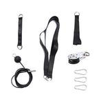 Fitness Pulley Cable System DIY Loading Pin Lifting Triceps Rope Machine Workout Adjustable Length Home Gym Sport Accessories