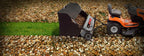 Lawn Sweeper 50 Inch 26 Cu. Ft. Collapsible Hopper 3-Position Hitch Adjustment