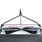 Lawn Sweeper 50 Inch 26 Cu. Ft. Collapsible Hopper 3-Position Hitch Adjustment