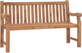 Outdoor Bench, Garden Bench 59.1" Solid Teak Wood