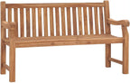 Outdoor Bench, Garden Bench 59.1" Solid Teak Wood