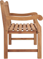 Outdoor Bench, Garden Bench 59.1" Solid Teak Wood