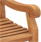 Outdoor Bench, Garden Bench 59.1" Solid Teak Wood