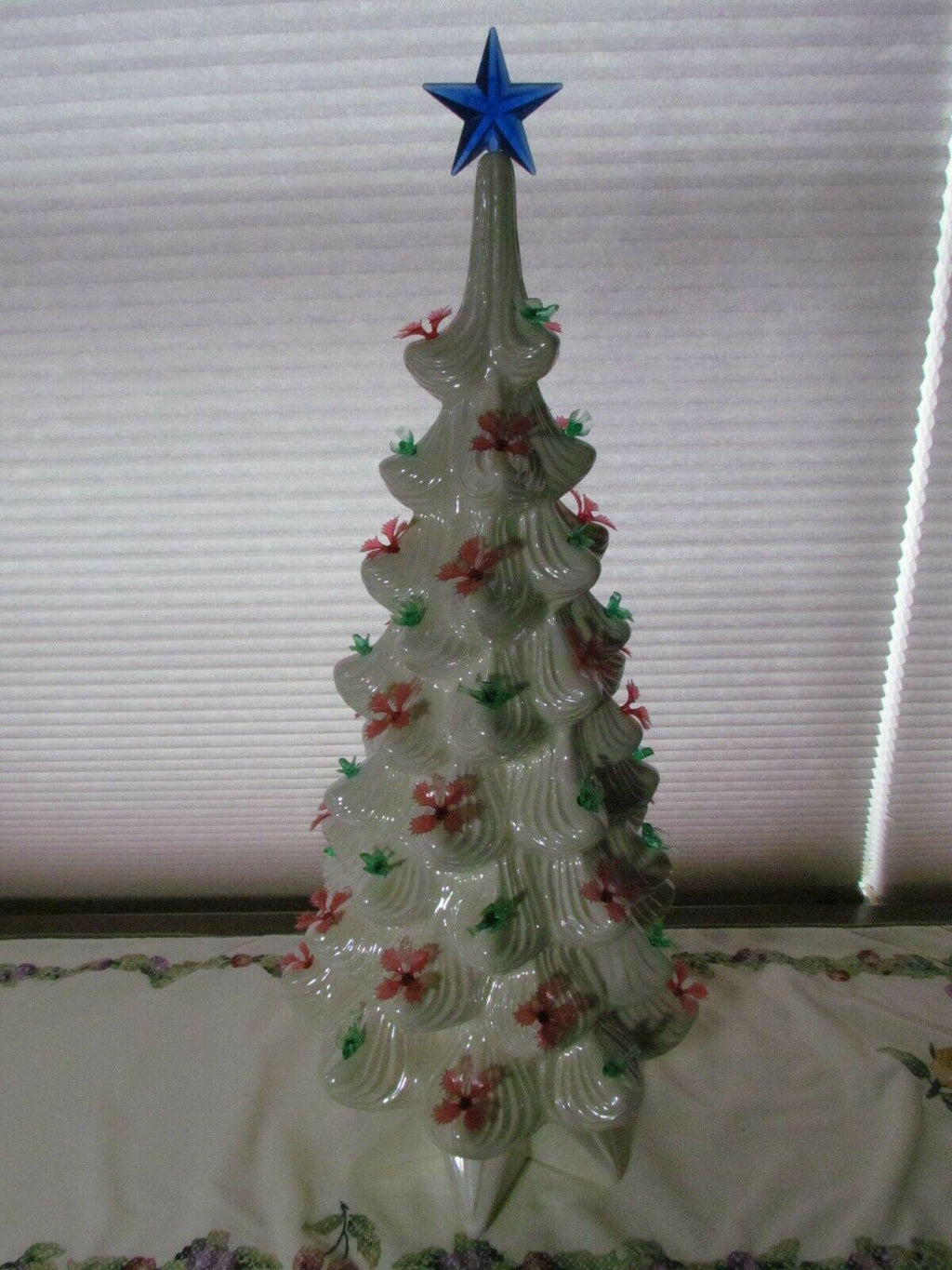 White Ceramic Christmas Tree Atlantic Mold  22 3/4" Tall