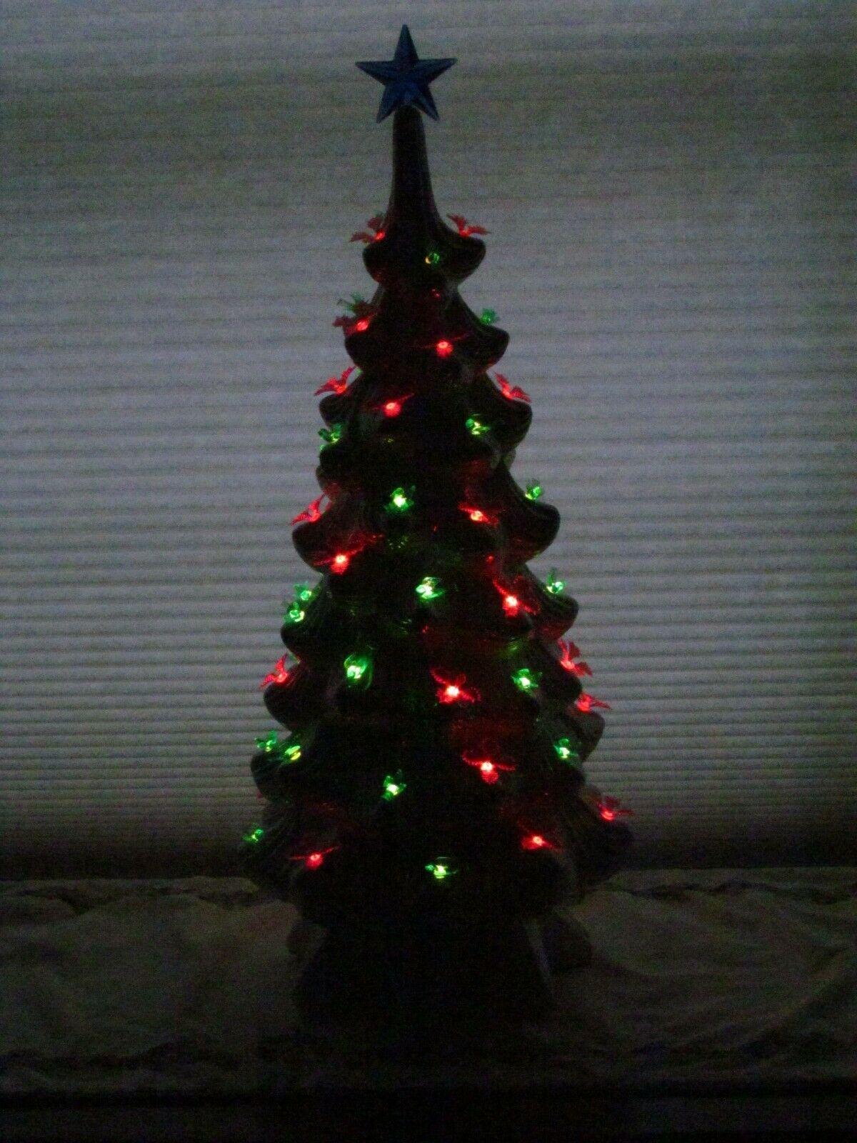 White Ceramic Christmas Tree Atlantic Mold  22 3/4" Tall