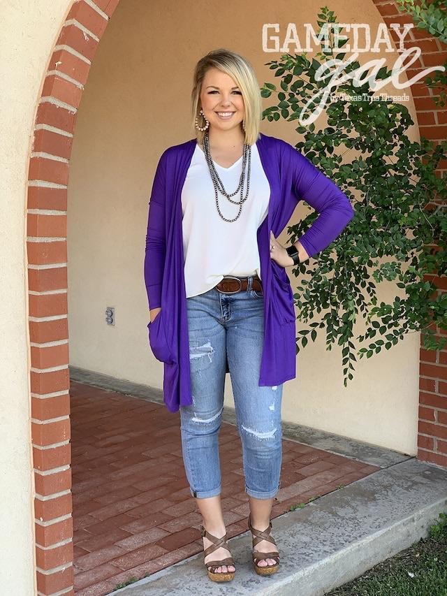 long pocket cardigan