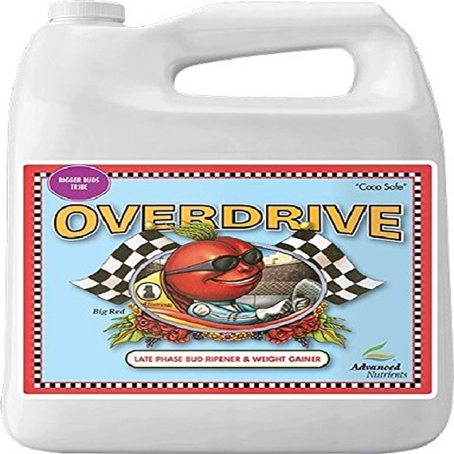advanced nutrients gl523750-15 overdrive fertilizer 4 liter, brown/a