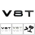 Audi A1 A3 A4 A5 A6 A7 Q3 Q5 Q7 S6 S7 S8 S4 SQ5 Black V8T Emblem Badge Fit Generic