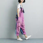 Women Summer Pockets Fashion embroidered Jumpsuits