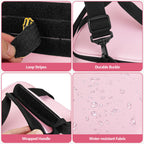 Pink Tool Bag for Women, Tool Organizer with Anti-friction Bottom | Detachable Divider, Wrapped Handles, Adjustable Shoulder Strap, Tactical RanBag for Electrician, Carpenters, Repairman