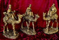 Three kings three wise men Christmas decor each approx 13 1/2" x 91/2" x 5" rare