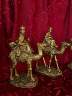 Three kings three wise men Christmas decor each approx 13 1/2" x 91/2" x 5" rare