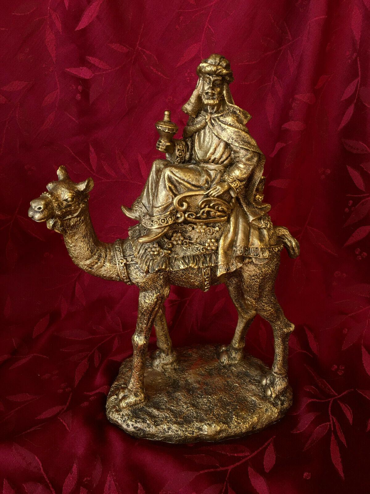 Three kings three wise men Christmas decor each approx 13 1/2" x 91/2" x 5" rare