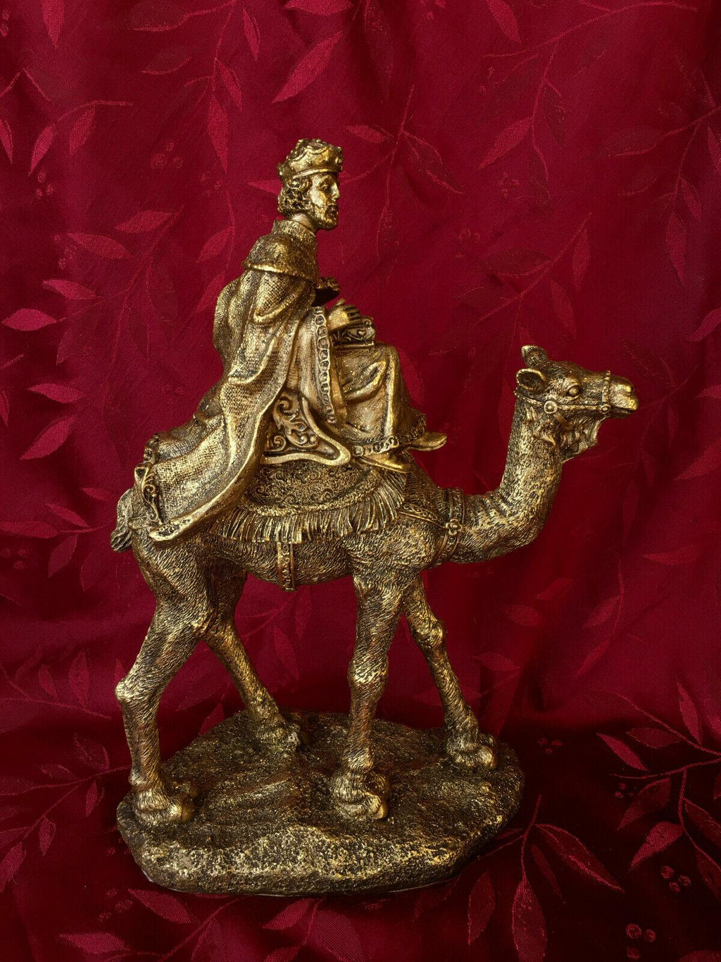 Three kings three wise men Christmas decor each approx 13 1/2" x 91/2" x 5" rare