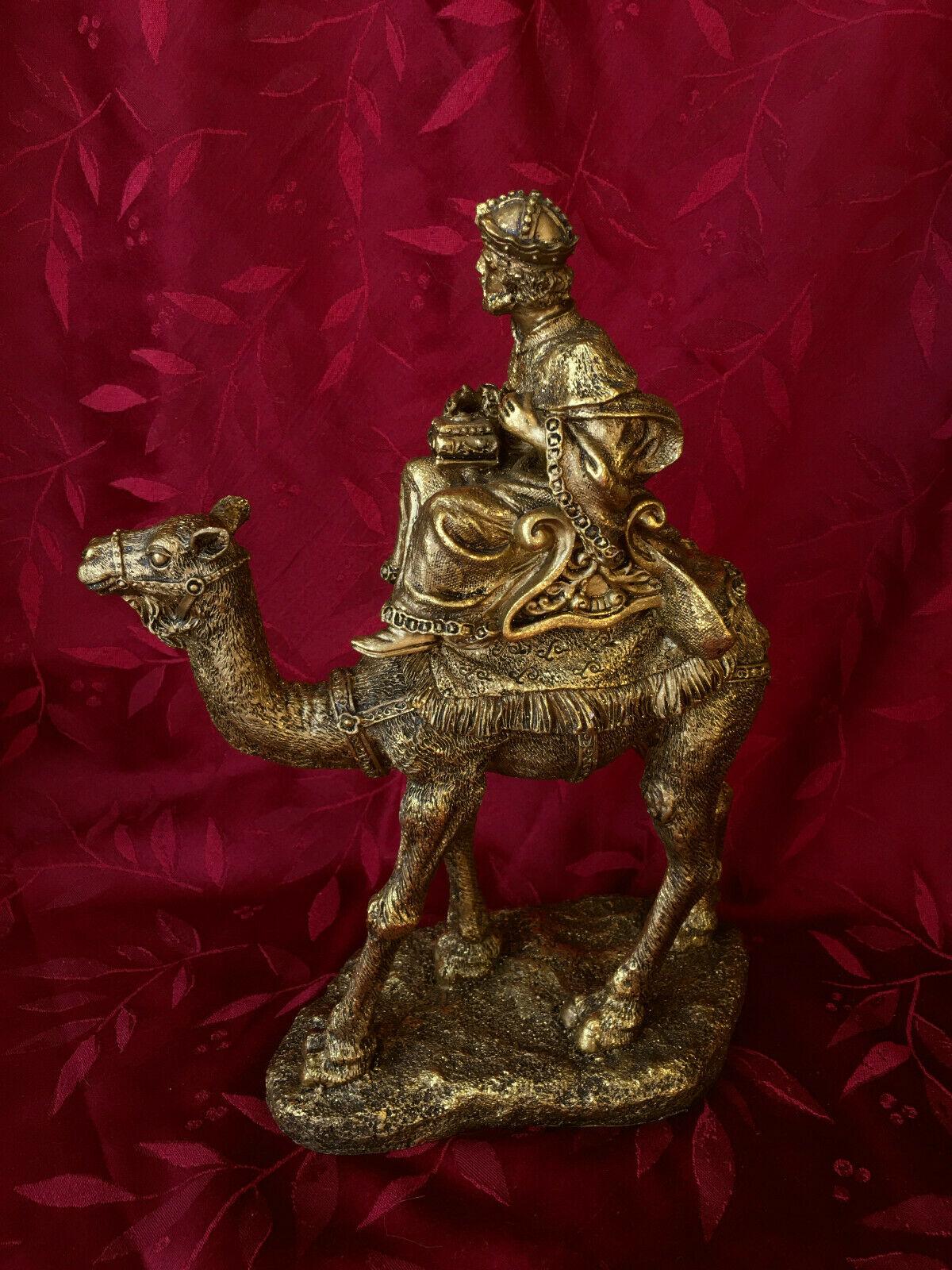 Three kings three wise men Christmas decor each approx 13 1/2" x 91/2" x 5" rare