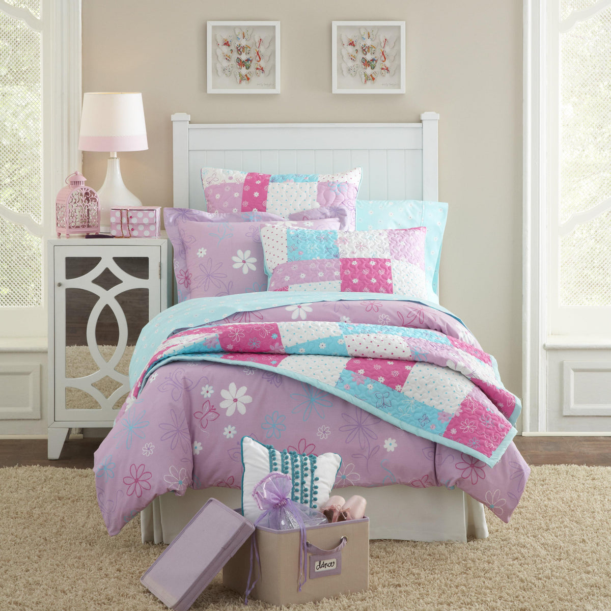 Lullaby Bedding Butterfly Garden Comforter Set