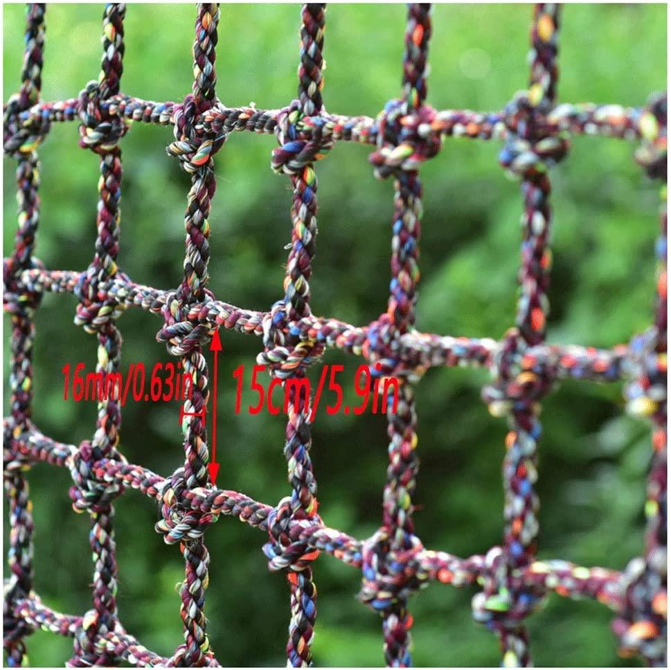 Children's Outdoor Climbing Net Soccer Field Fence Net Cargo Protection Rope Net Truck Trailer Net Restaurant Ceiling Decoration Net Rope 16mm Thick Mesh 15cm