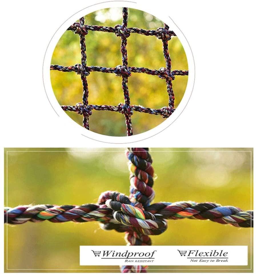 Children's Outdoor Climbing Net Soccer Field Fence Net Cargo Protection Rope Net Truck Trailer Net Restaurant Ceiling Decoration Net Rope 16mm Thick Mesh 15cm