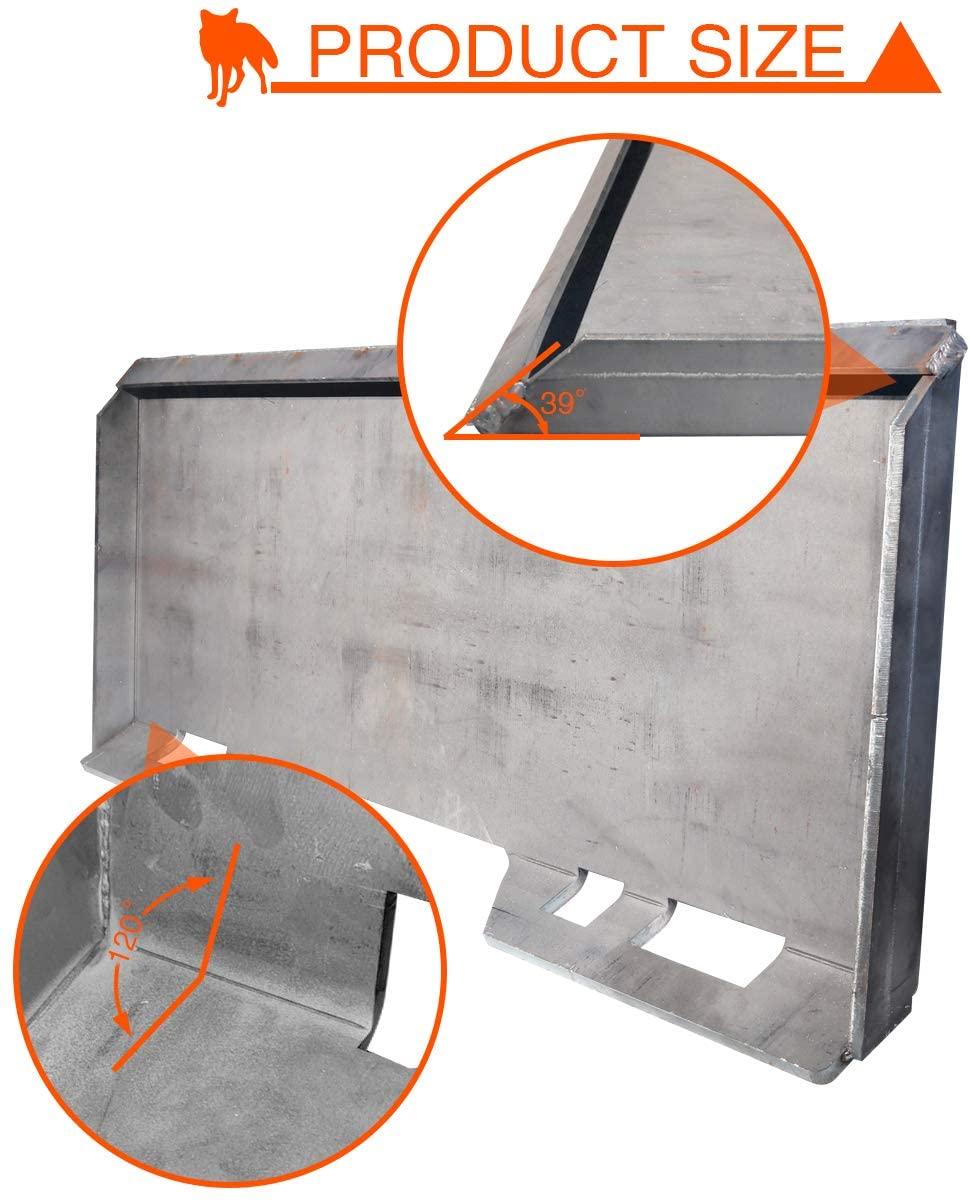 sulythw 1/4” thick quick tach mount plate heavy duty universal attachment loader compatible with kubota, bobcat skid steers and tractors