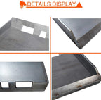 sulythw 1/4” thick quick tach mount plate heavy duty universal attachment loader compatible with kubota, bobcat skid steers and tractors