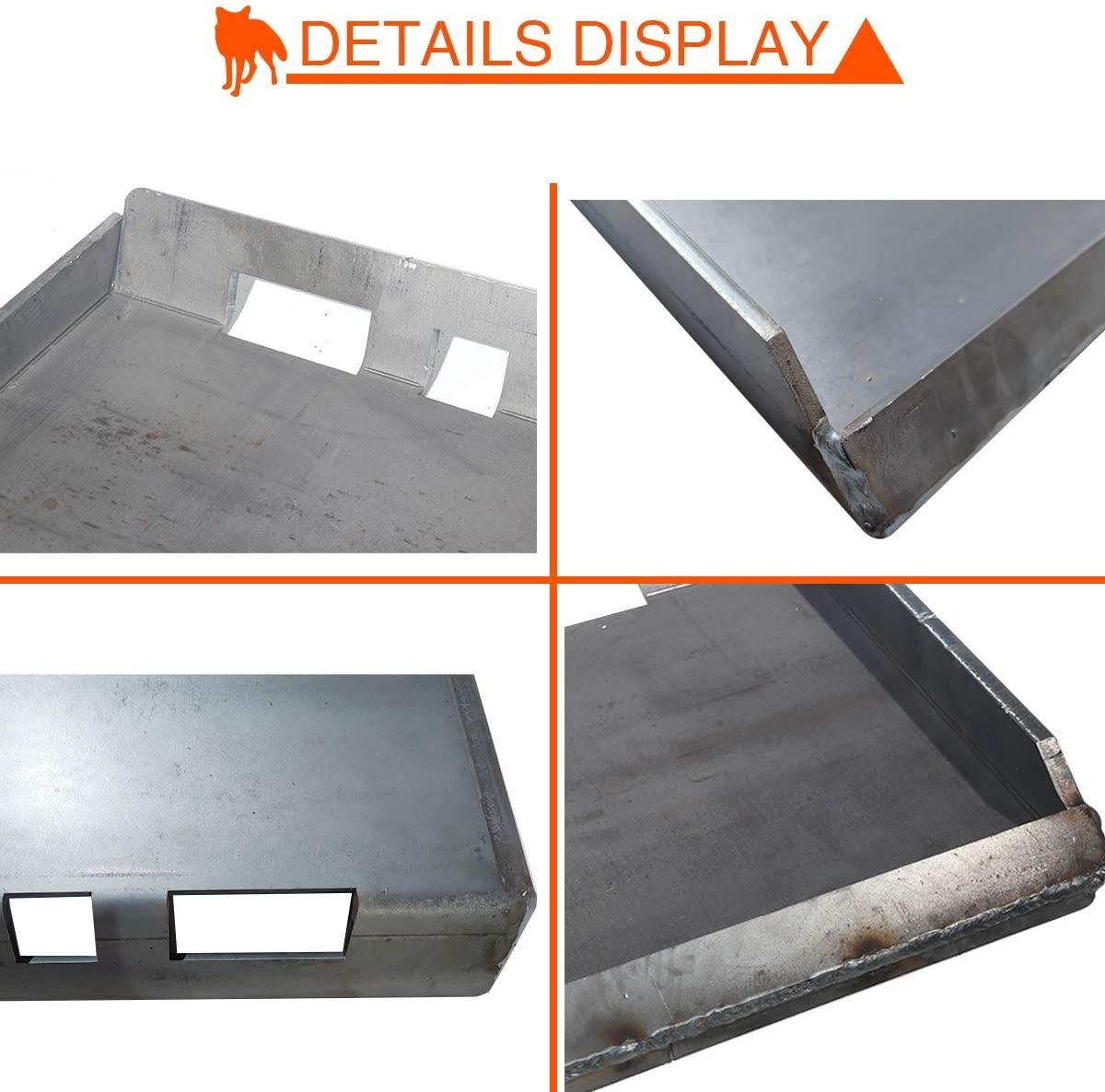 sulythw 1/4” thick quick tach mount plate heavy duty universal attachment loader compatible with kubota, bobcat skid steers and tractors