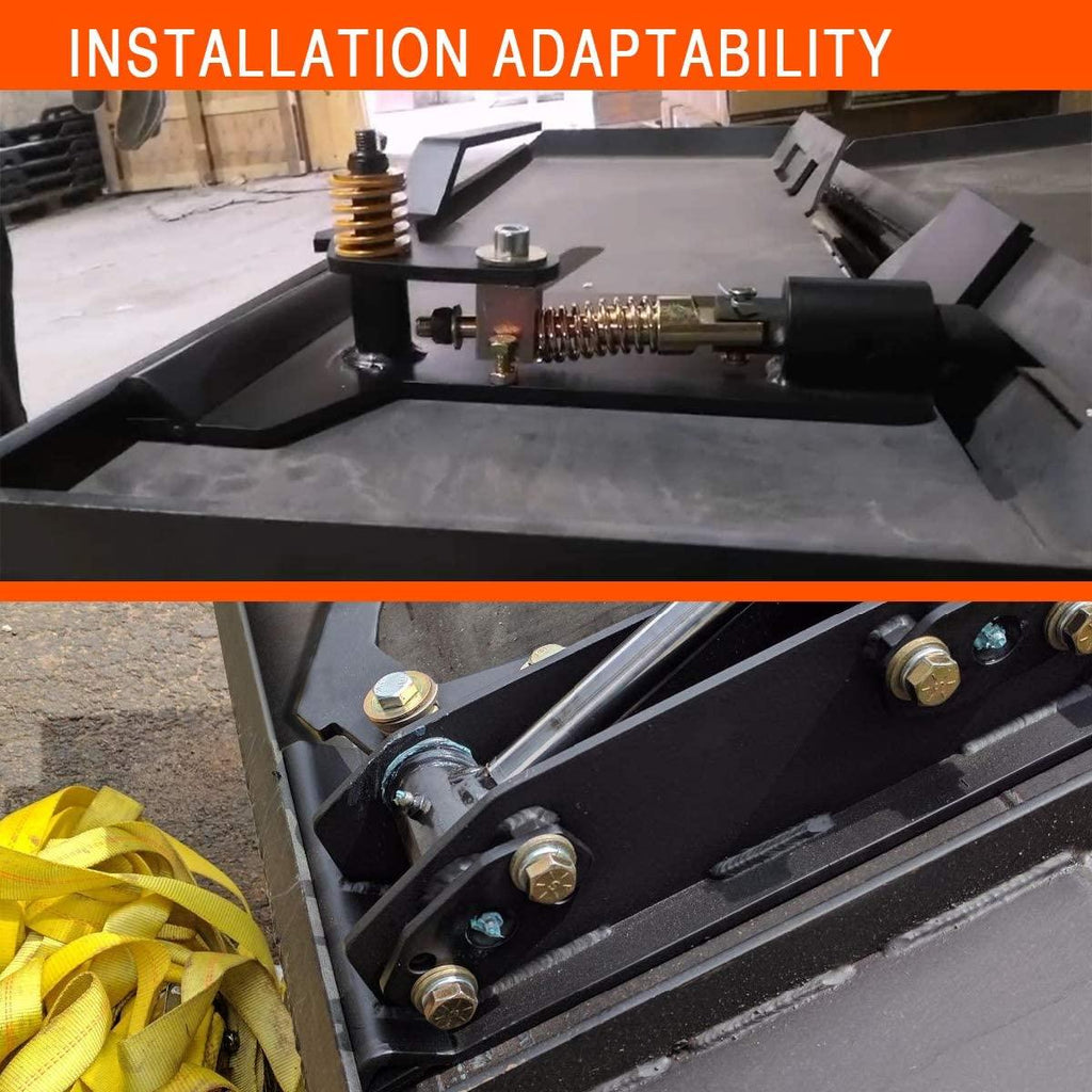 sulythw 1/4” thick quick tach mount plate heavy duty universal attachment loader compatible with kubota, bobcat skid steers and tractors