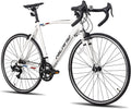 Hiland Road Bike Aluminum Frame 700c Racing Bike with 14 Speeds Drivetrain