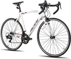 Hiland Road Bike Aluminum Frame 700c Racing Bike with 14 Speeds Drivetrain