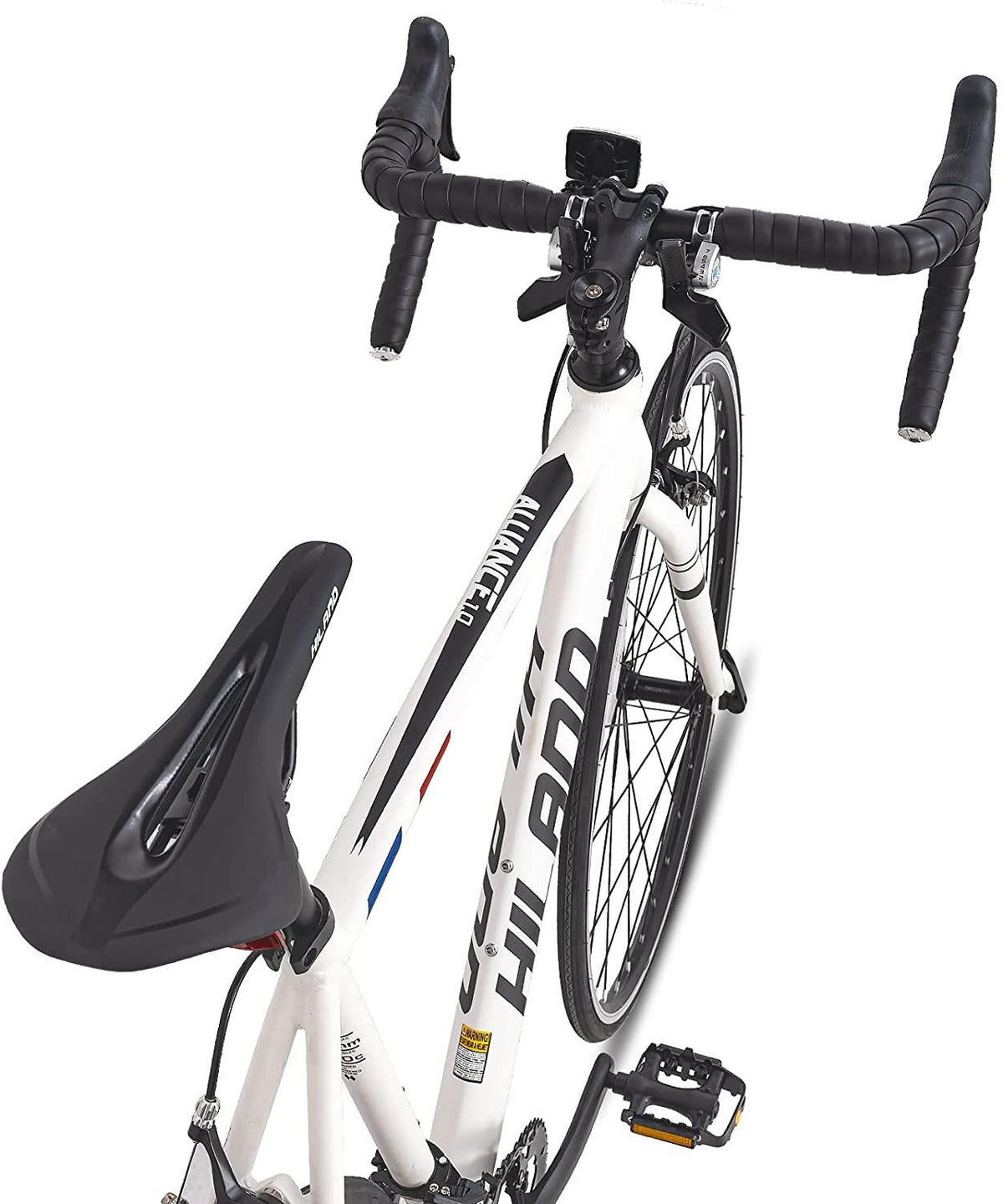 Hiland Road Bike Aluminum Frame 700c Racing Bike with 14 Speeds Drivetrain