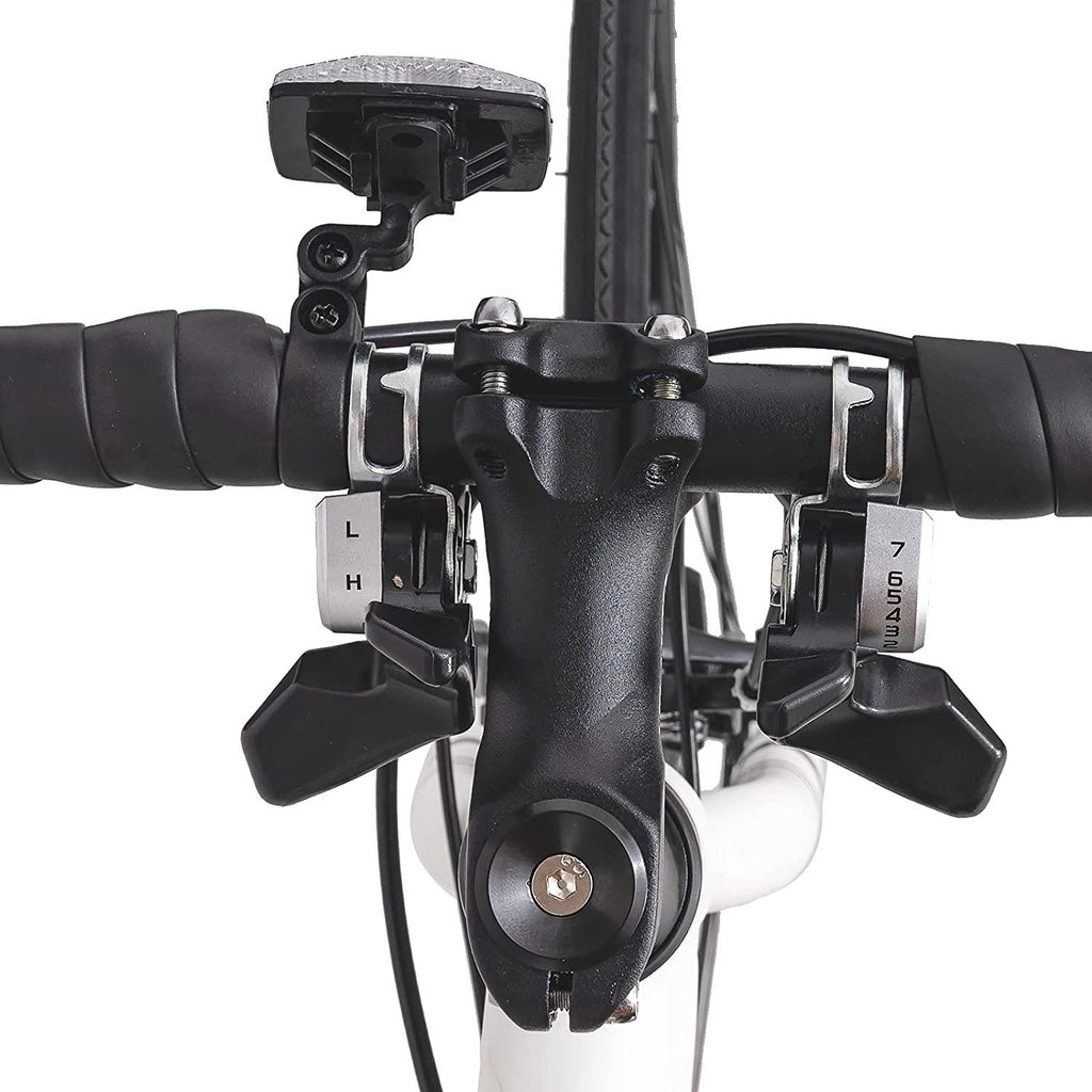 Hiland Road Bike Aluminum Frame 700c Racing Bike with 14 Speeds Drivetrain