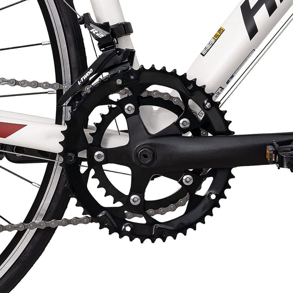 Hiland Road Bike Aluminum Frame 700c Racing Bike with 14 Speeds Drivetrain