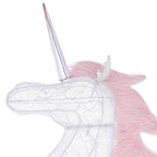 6 ft Cool White LED Unicorn with Wings Holiday Yard Decoration