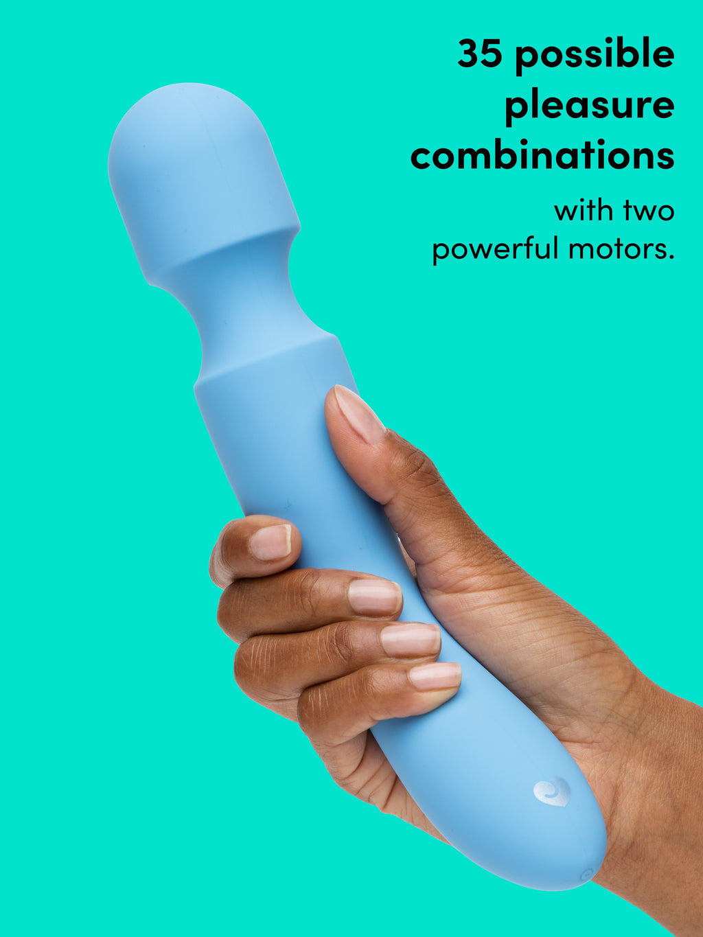 Lovehoney mon ami Silicone Body Wand Massager, Blue