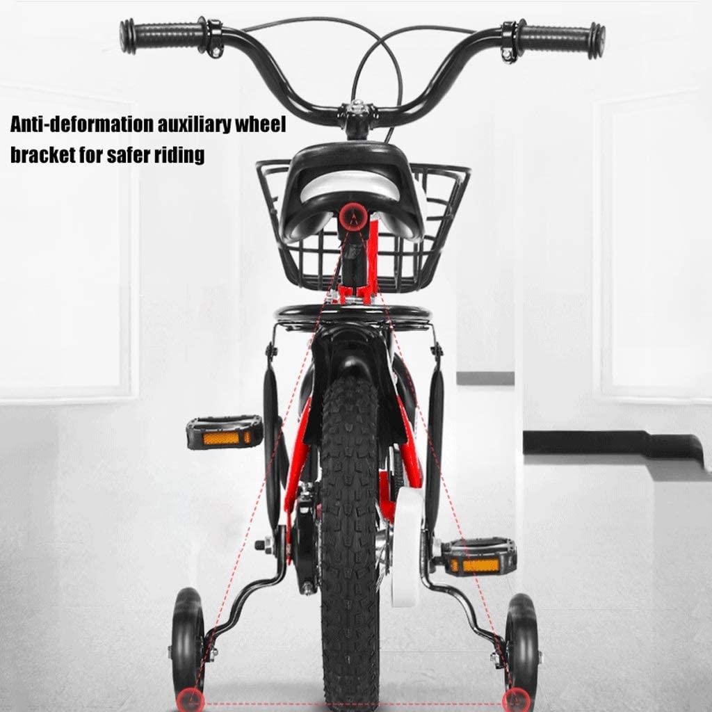 JLFSDB Kids Bike BMX Bike for Kids Boys Girls Bicycle Girl’s Boy’s Kids Children Bike Bicycle with Training Wheels Hand Brakes 3 Colours, 12”14”16”18”for Unisex Toddler A2-8 Year Old