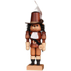 10.75" Brown and Black Christian Ulbricht Puss in Boots Natural Nutcracker Decoration
