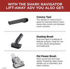 Shark LA322 Navigator Lift-Away ADV Corded Upright Vacuum with Pet Power Brush Crevice and Upholstery Tool, Black