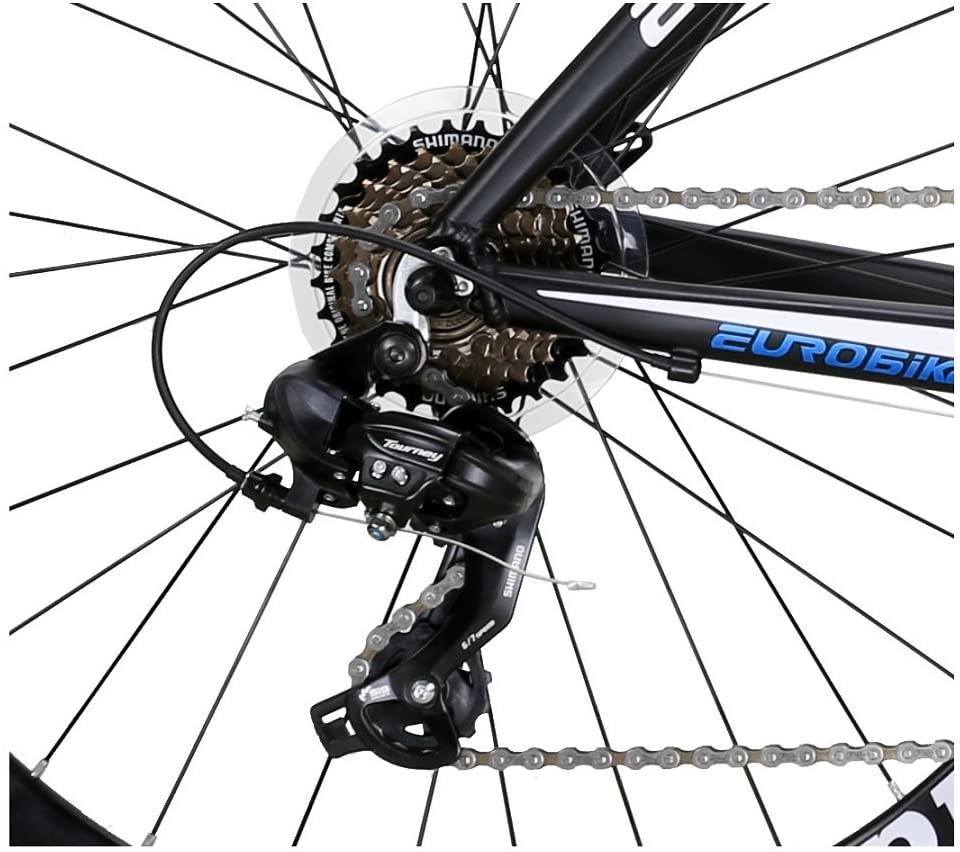 EUROBIKE Road Bike XC7000 14 Speed Bike Light Aluminum Frame 700C Bicycle