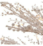 - 7' Ft Winterberry White Pre-Lit Christmas Holiday Tree  (No Box)